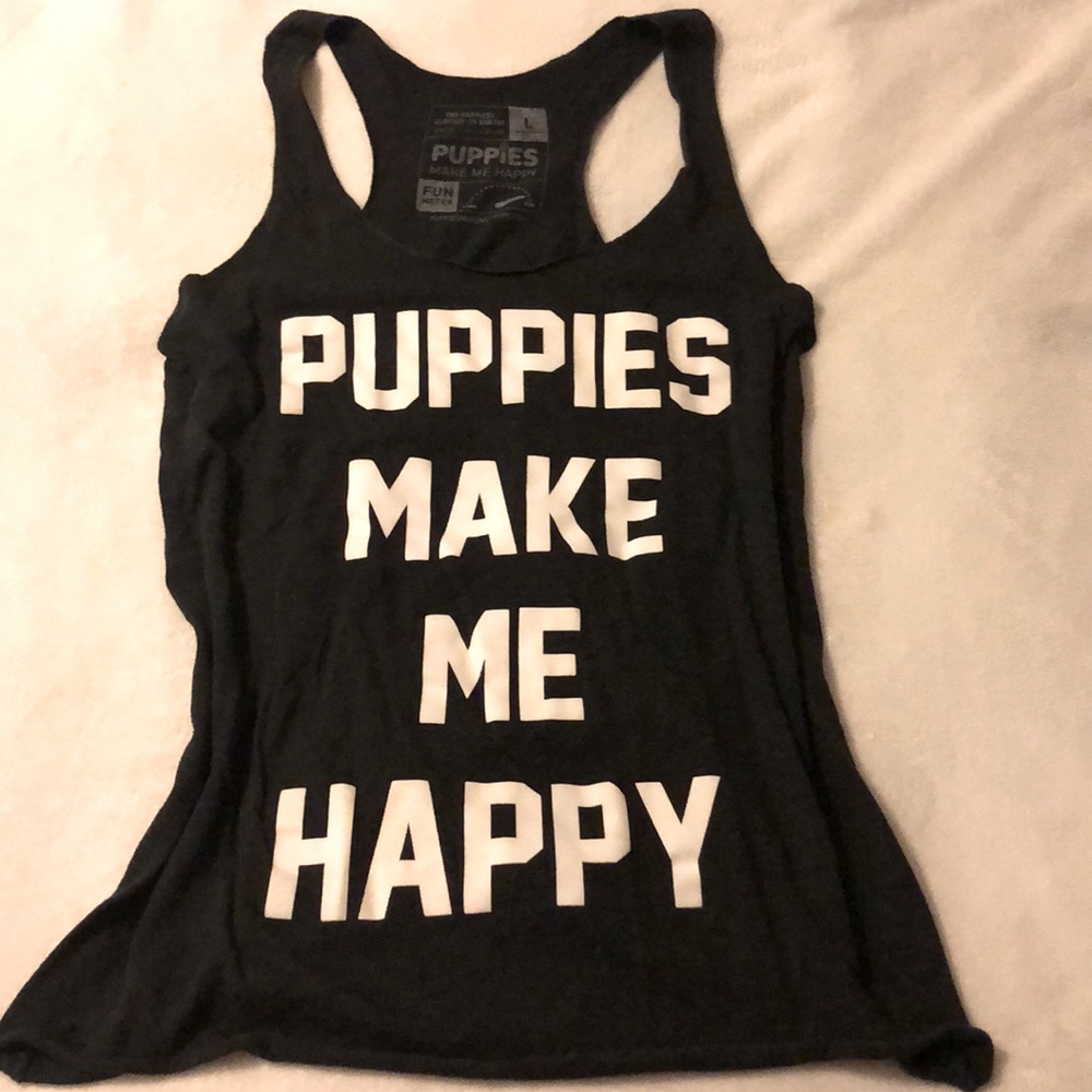 Puppies Make Me Happy Large tank